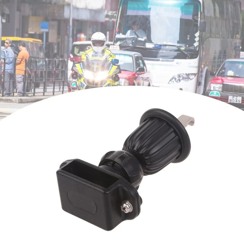 Suporte carro com gancho aço durável para clipes bateria Walkie Talkie clipe cinto confiável