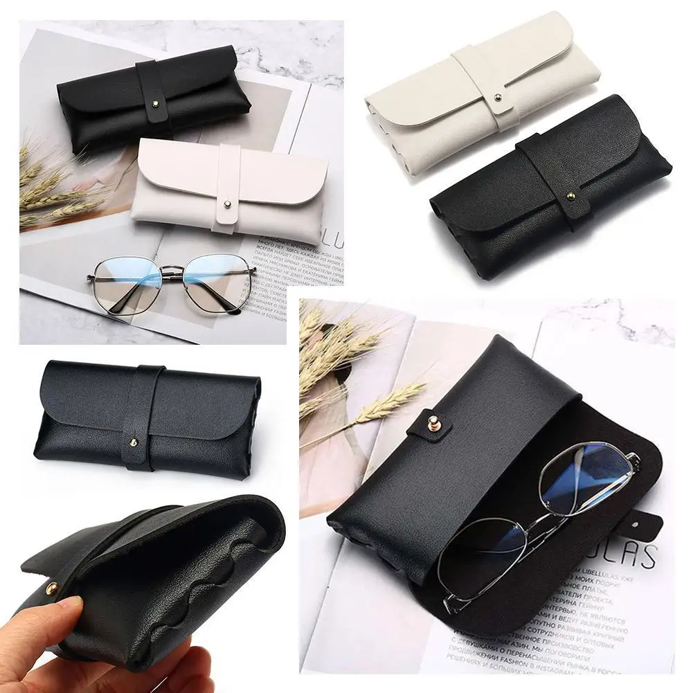 Unisex Retro Glasses Case Soft Protective Cover Mini Portable Fashion Accessory Thickened Layer Box Idea Storage With Gift I6K2