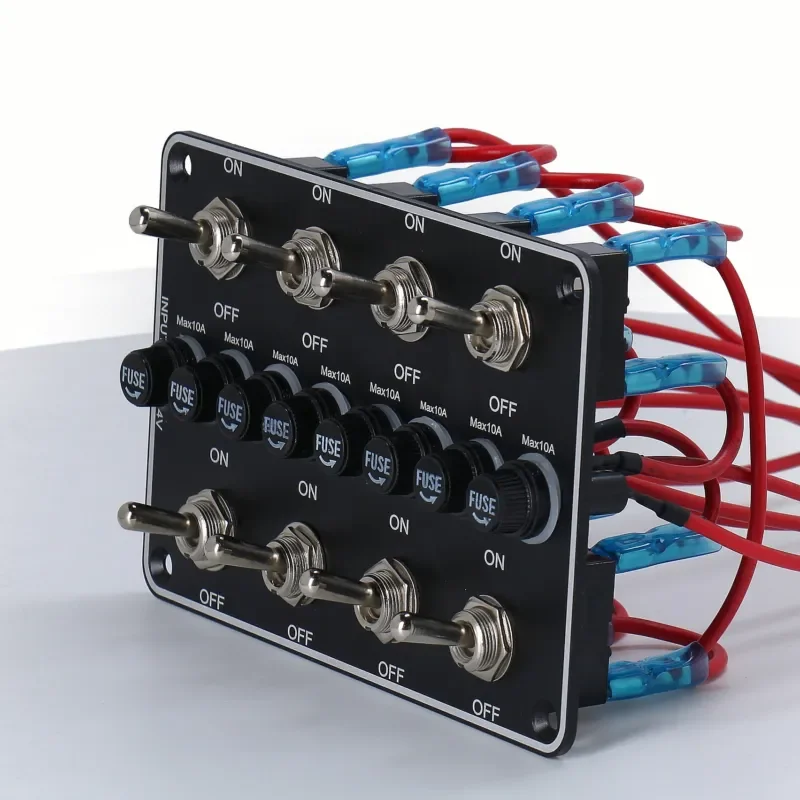 Button switch retrofit panel combination 12-24V GM steamer RV retrofit accessories with fuse