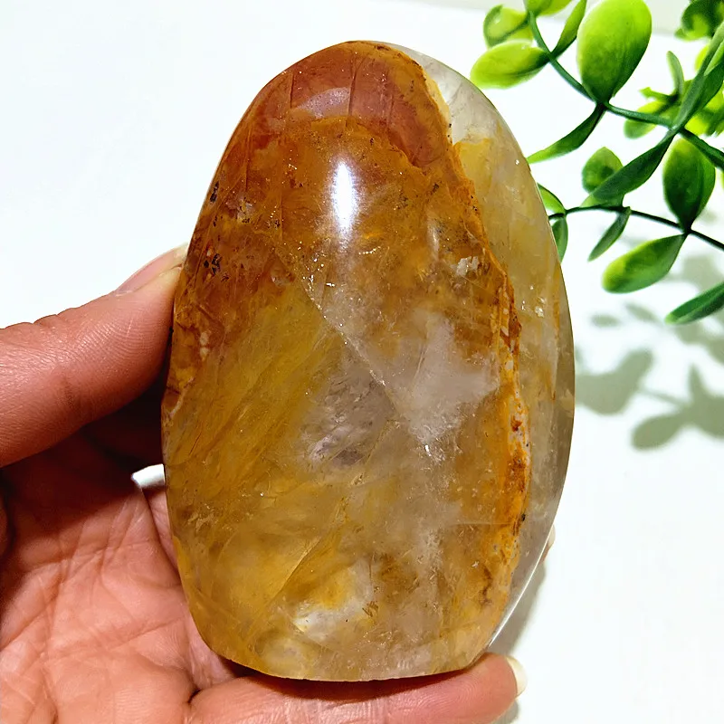 Natural Stone Yellow Blood Quartz Crystal Random Type Gemstone Mineral Witchcraft Spiritual Healing Crystals Decoration