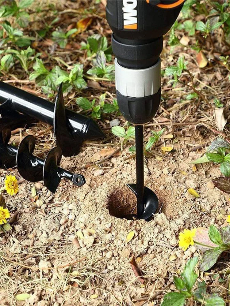 Massiver Pflanz-Schneckenbohrer aus Legierung mit hoher Härte – Gartenpflanzung/Baumschlaglochbagger, Garten-Graben-Bohrwerkzeug, 1 Stück – Detail 2