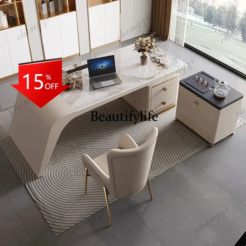G153 Organizer Decoration Office Table Aesthetic Luxury Specialty Standing Office Desk White Executive Mesa De Escritorio Furnit