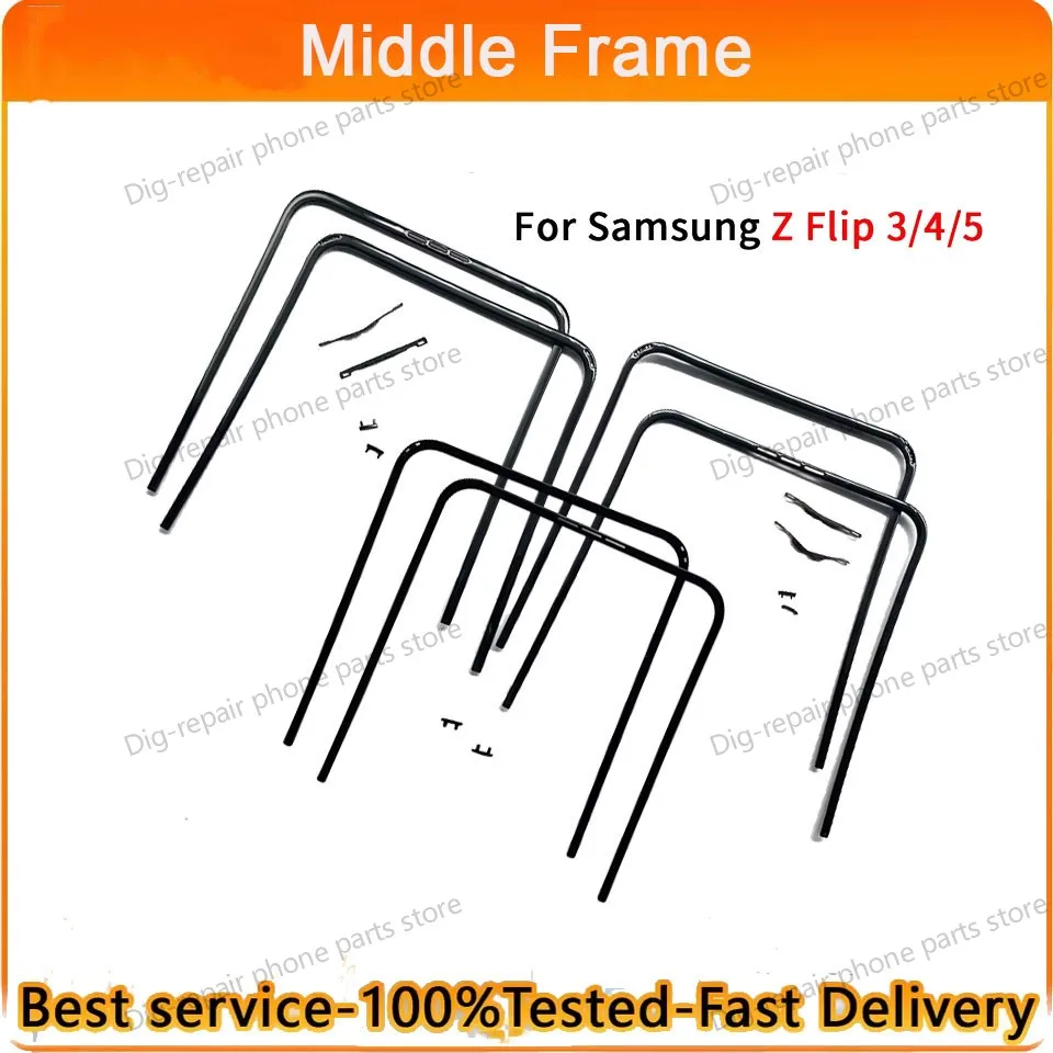 Front Screen Stand Middle Bezel Frame LCD Display Bracket Plastic Hoder For Samsung Z Flip 3 4 5 F731 F721 F711