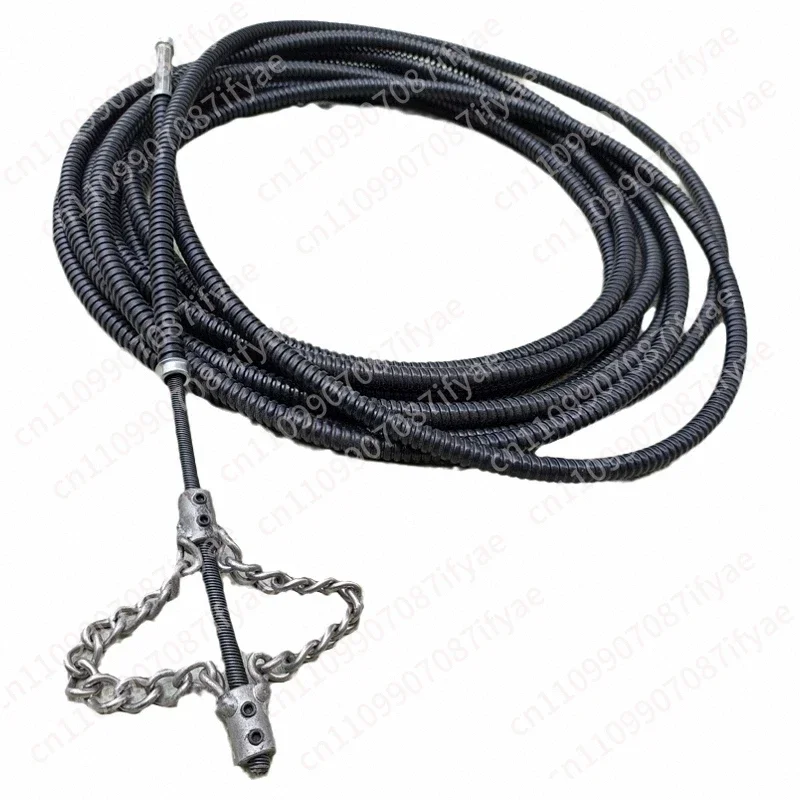 Electric sewer dredging special tool artifact solid chain dredging spring oil plugging pipe dredger