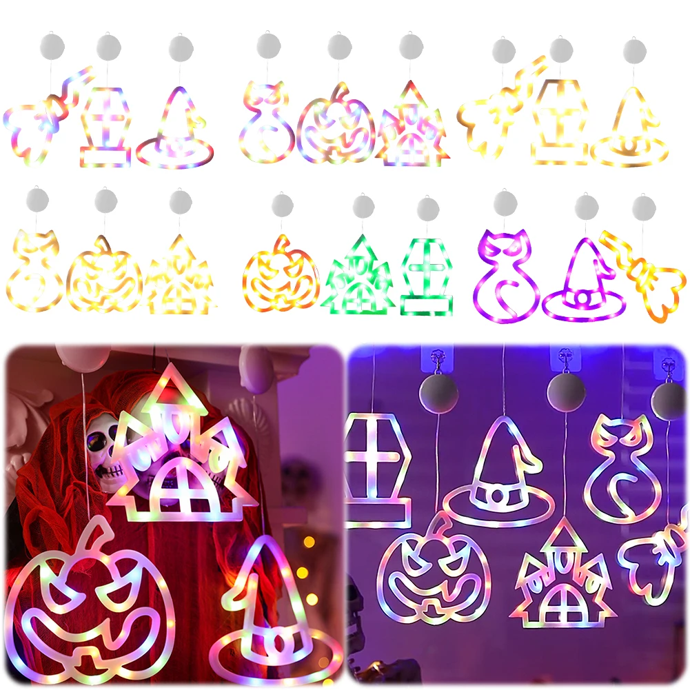 Chapeau de Sorcière avec Ventouse, Décoration d'Halloween Mignonne, Orange, Citrouille, Vert, Araignée, Violet, Nik, Maison, Porte de Chambre, Décor de ix, 3Pcs