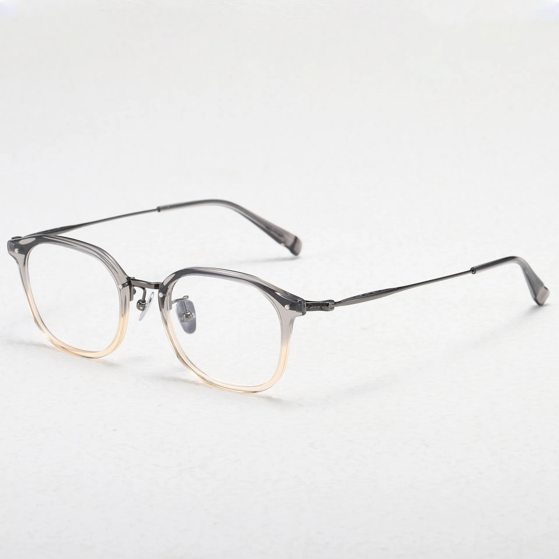 

Optical Eyeglasses For Men Women Retro Designer FOSTER Fashion Square Titanium Fiberglass Frames European and American Style