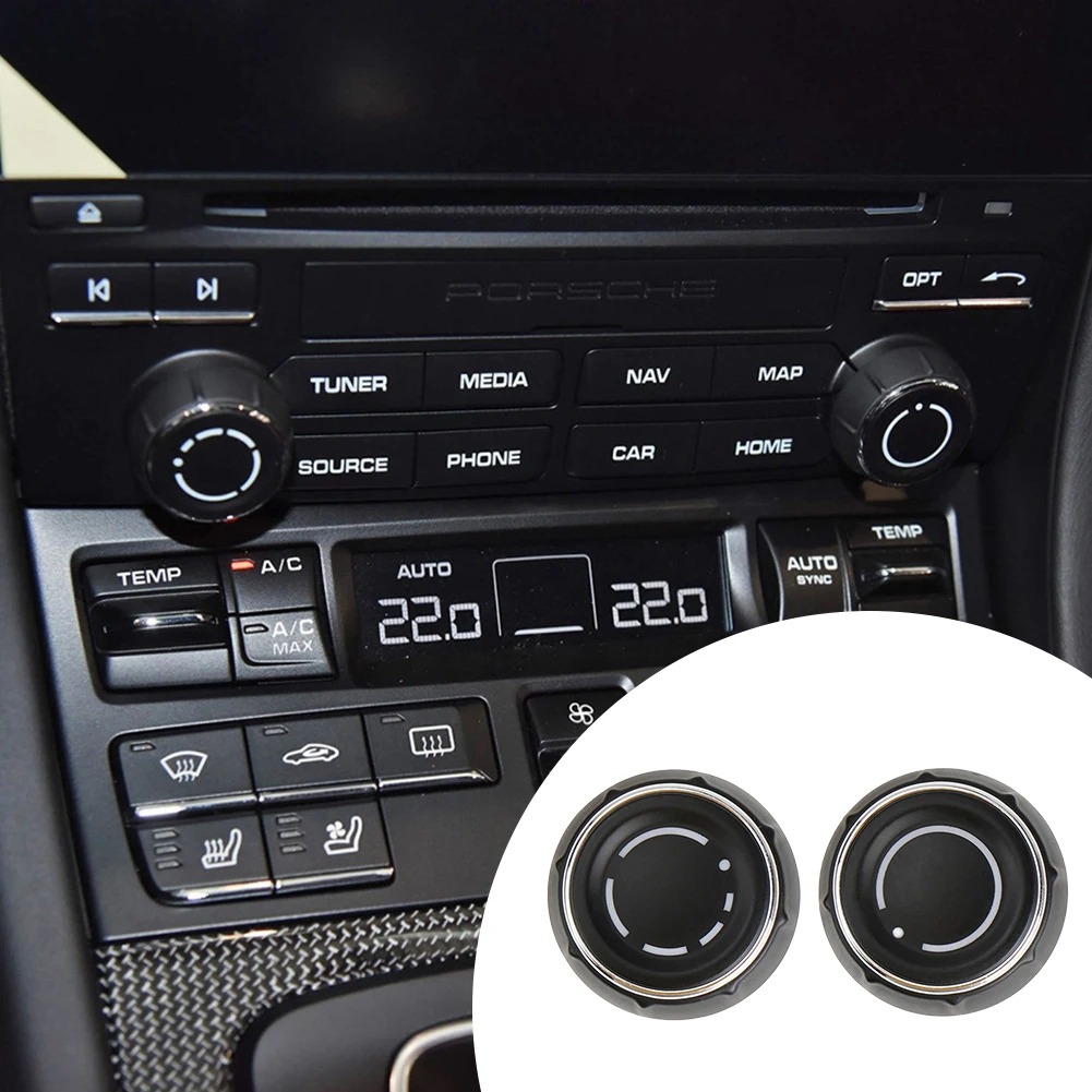 Couvercle de bouton de volume audio de la console centrale, 97064292901 CD, bouton de commutation de commande, Porsche Broderie, Enenne Panamera, 97064293001-2010, 2017