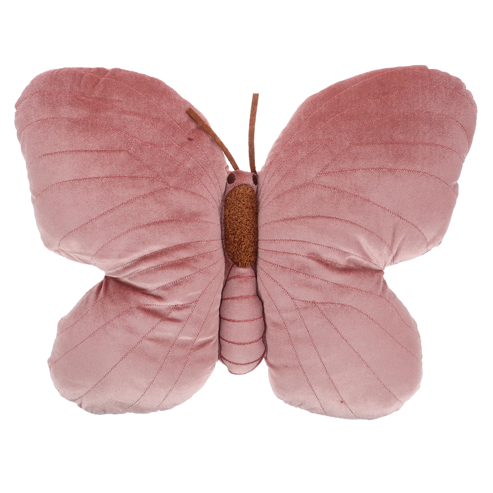 

Cute Pink Butterfly Butterfly-Shaped Decorative Throw Soft Comfortable Hug Portable Lumbar Support For Kids Girls Romantic Boho