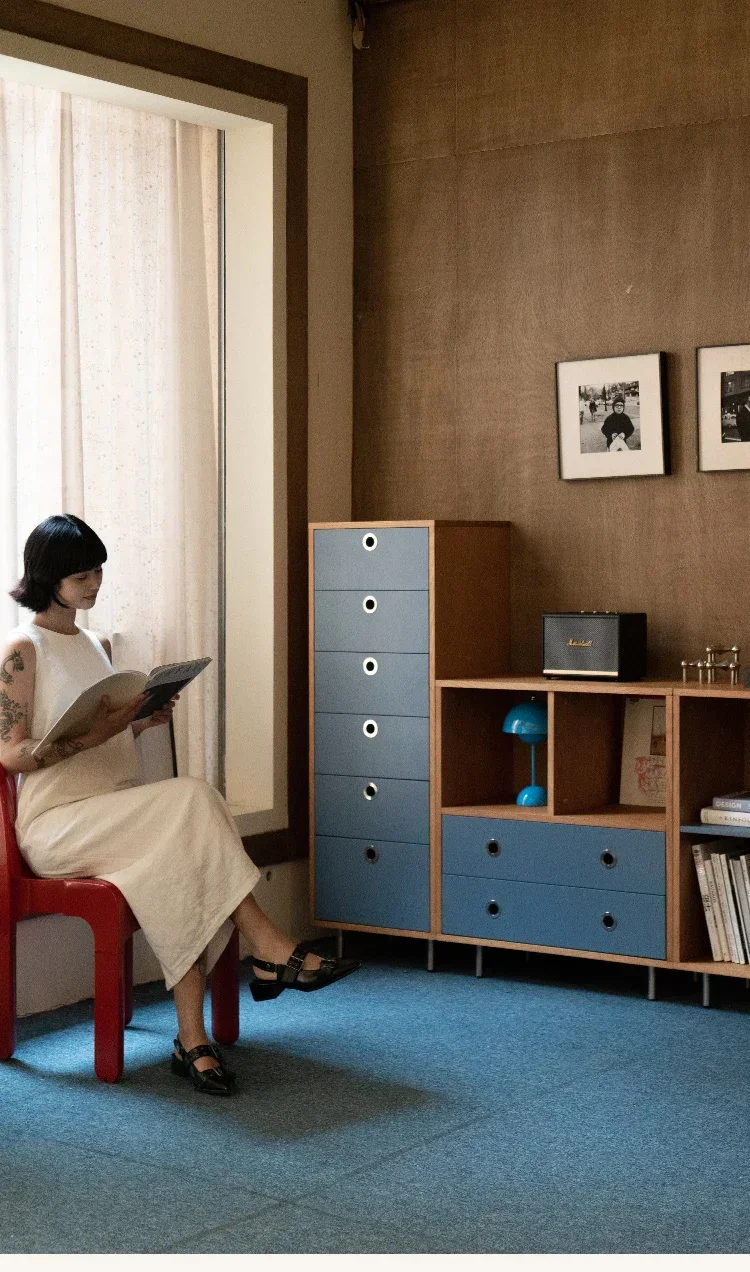 Cassapanca multifunzionale in stile medievale, soggiorno, camera da letto, sala da pranzo, armadietto moderno, semplice e alla moda