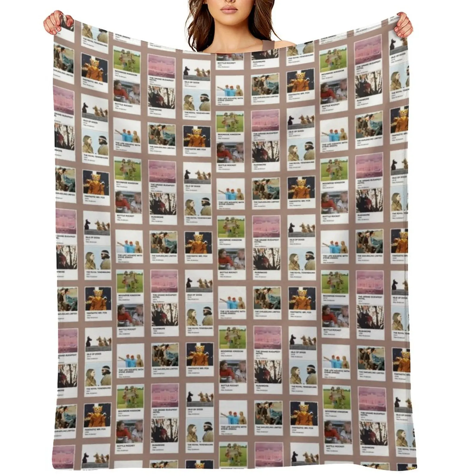 

Pantone Wes Anderson Throw Blanket For Sofa Thin Baby Thins christmas gifts Blankets