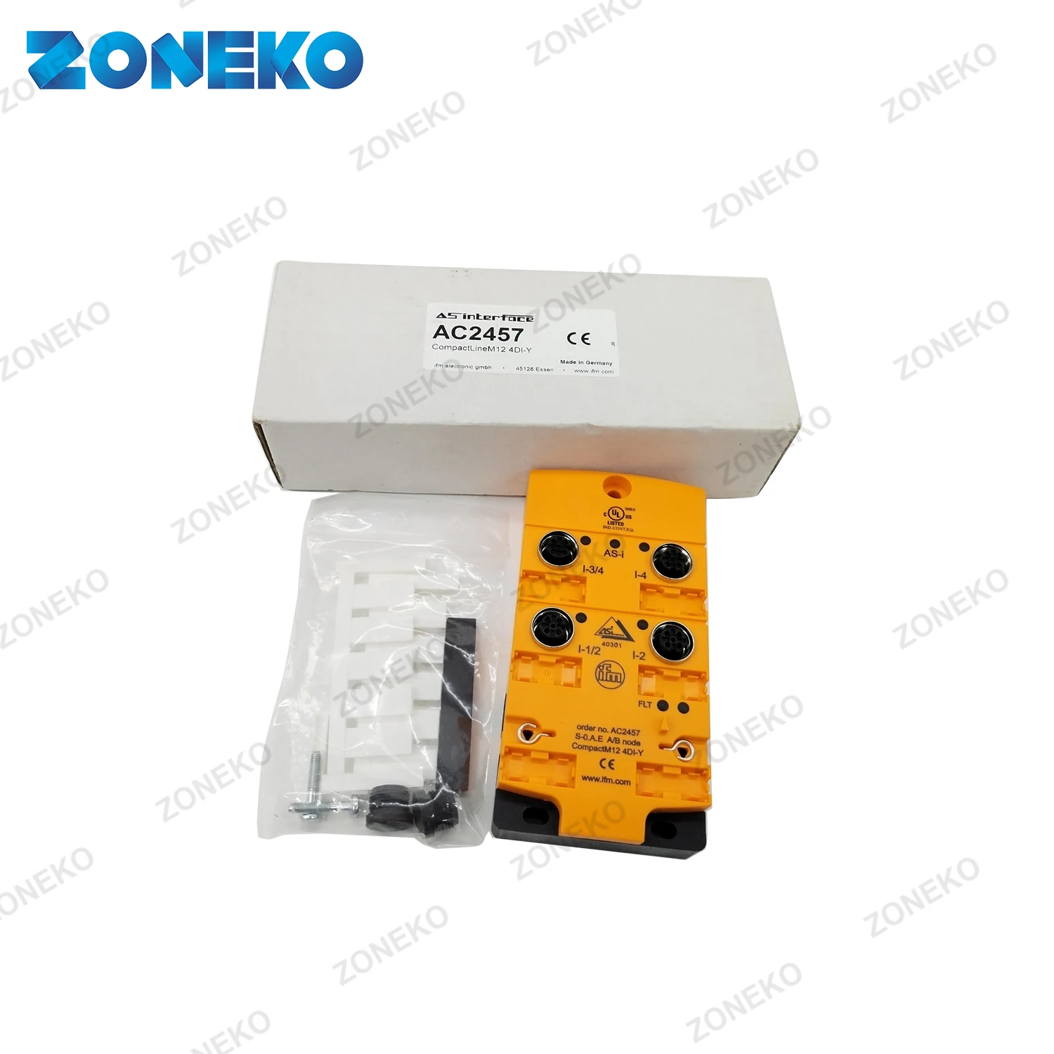 IFM AS-Interface CompactLine Module AC2457 CompactLM12 4DI-Y M12 IP67 AC2402 AC2410 AC2411 A02412 AC2417 AC2452 AC2458 AC2466
