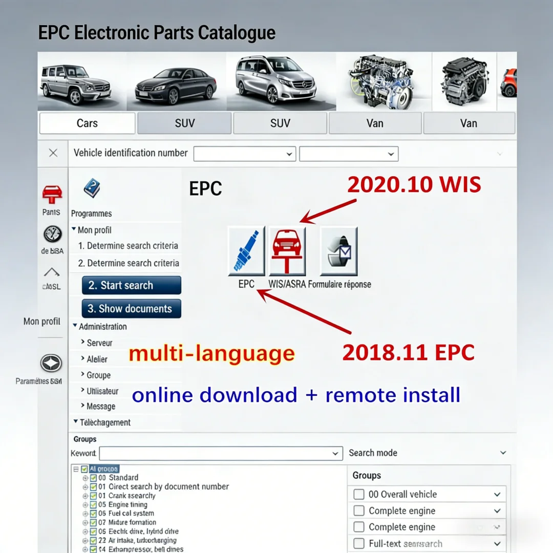 

NEW 2020.10 MB WIS/ASRA EPC Workshop Service Repair Manual and Parts Catalog Remote Download Installation and Activation WIS/EPC