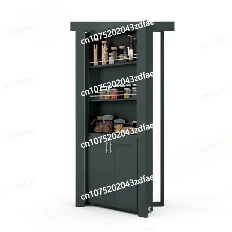 Modern Push Hidden Door for Hotels Villa House Aluminium Frame Secret Hidden Bookcase Door