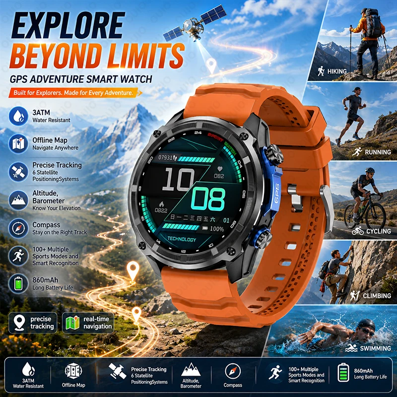 Outdoor Power Meter Box - Yaocx Herren Smartwatch Neu Outdoor Präzises