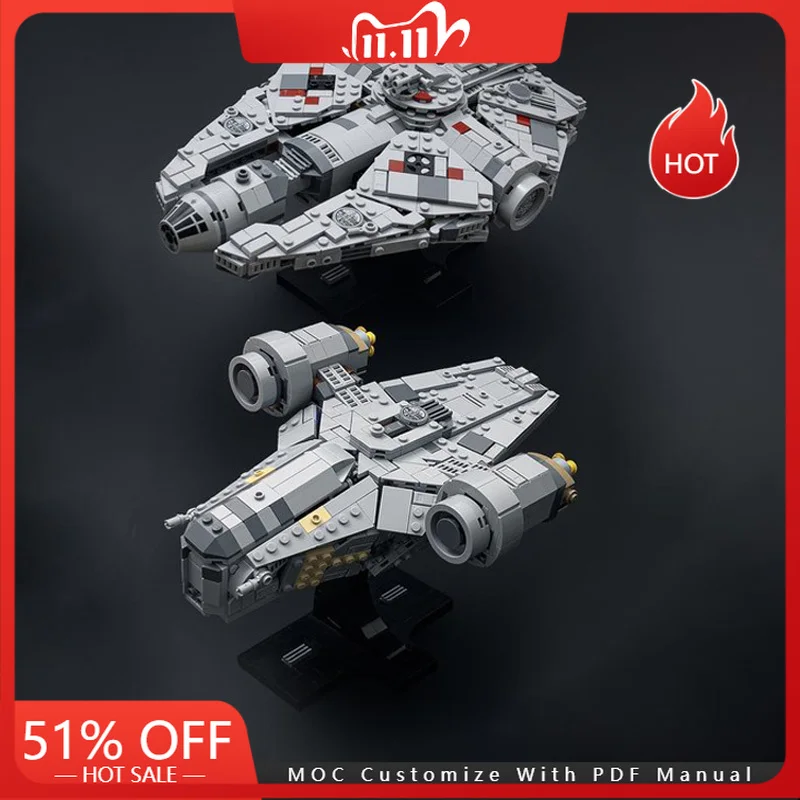 

955 шт. MOC Star Battle 4 в 1, комплект модели Starfighter, строительные блоки, кирпич, креативная сборка, развивающие игрушки, Рождественский подарок