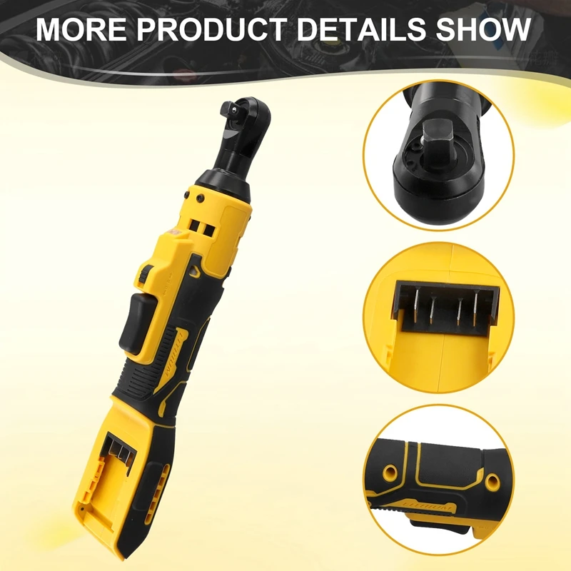 Imagem -04 - Chave de Catraca Elétrica sem Fio Porca Parafuso de Remoção de Impacto Ferramentas Elétricas para Dewalt 18v Bateria 20v 220 nm Polegadas 8in