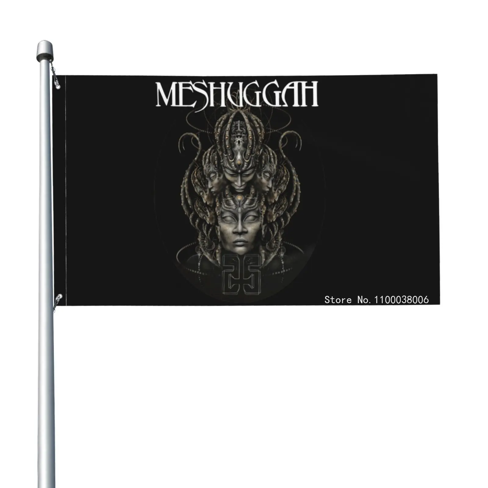 Meshuggah 25 Years Of Musical Deviance Flag Banner Parade Polyester Decoration Club Decoration Opening Celebration