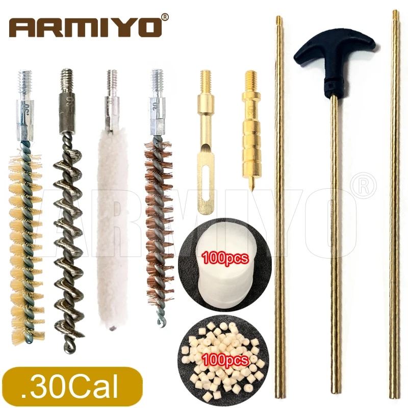 Armiyo 720mm Länge Drehbare Rohrreinigungsbürste 20~100 Stück Wollfilzpads 100 Stück Patches Passend für 4,5/5,5/7,6/9/18,5mm – Detail 4