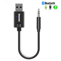Mini Bluetooth 5.0 USB Receiver Wireless Adapter 3.5mm AUX Jack Stereo Audio Music Adapter for PC Car TV Headphone Speaker