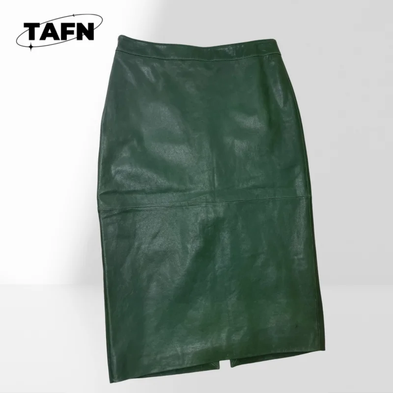 

Удобная женская юбка А-силуэта с высокой талией для повседневной носки, минималистичная однотонная юбка А-силуэта AK0308