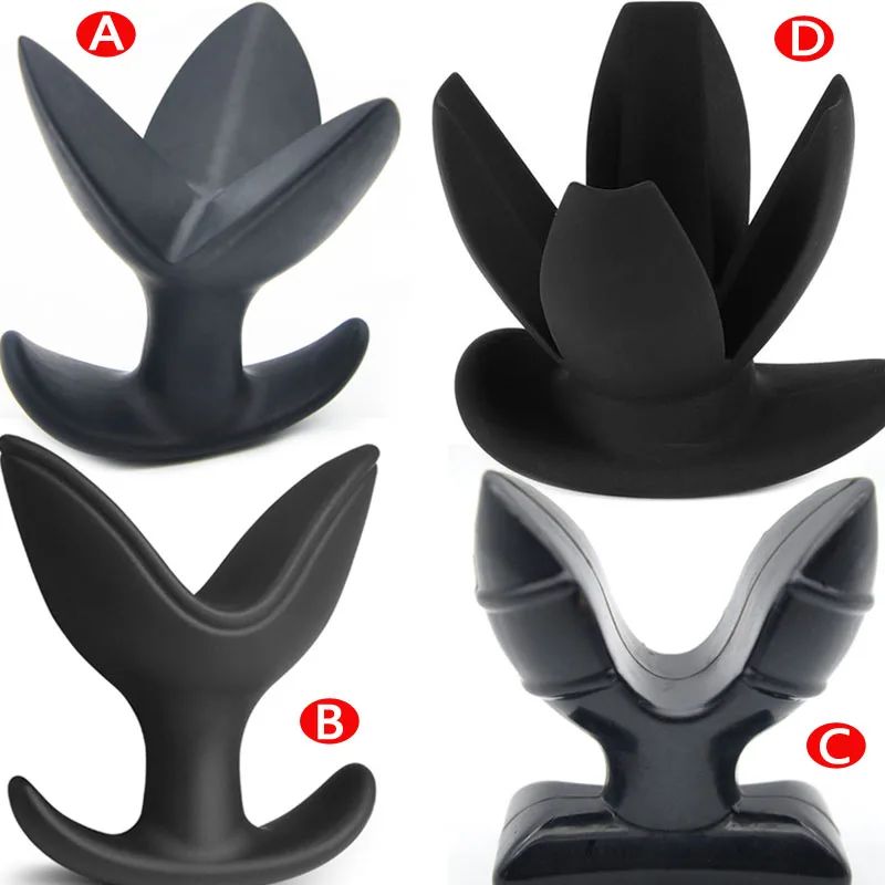 Dilatador Anal Plug Dilator Adult Sex Toys Women Men Open and Close Anus Expander Silicone Butt Plug Erotic Anal training