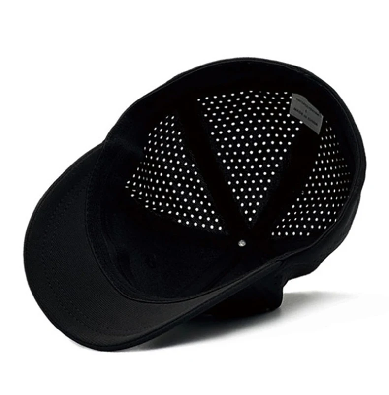 5cm Kurzes Visier Fitted Cap mit Individuellem Logo Baseballkappen für Männer und Frauen Text Grafik Team Stickerei Atmungsaktive Netz-Dad-Mütze Große Größe – Detail 10