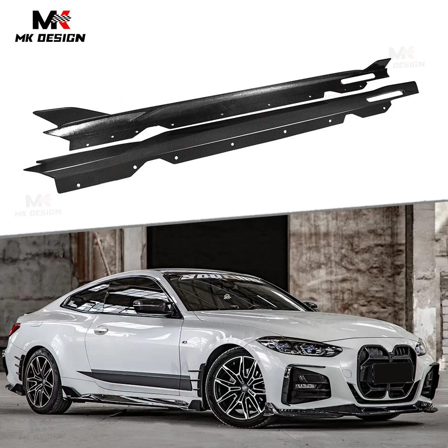 

Carbon Fiber SQ Style Side Skirts Extension Lip Aprons for BMW 4 Series G22 2020+ Side Skirts Trim Car Accessories