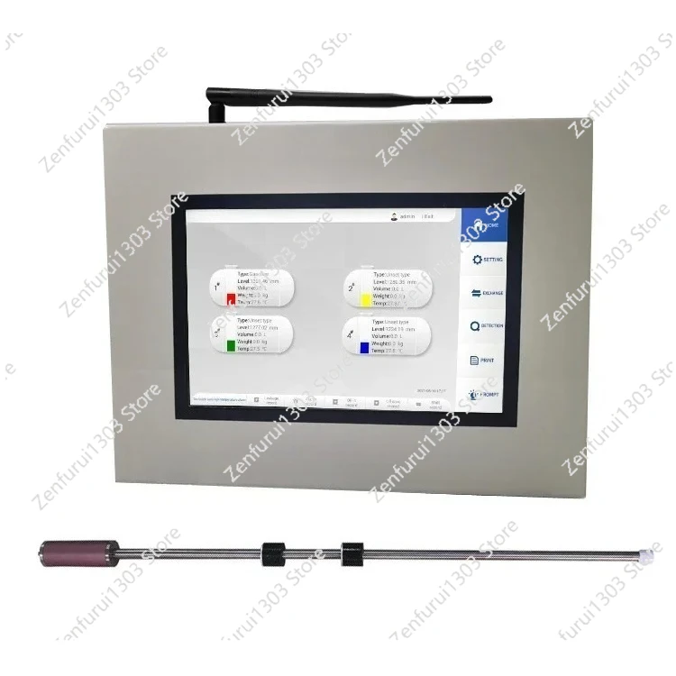 Petrol Station  Buried Tank Fuel Tank Level Gauge  Console with Printer