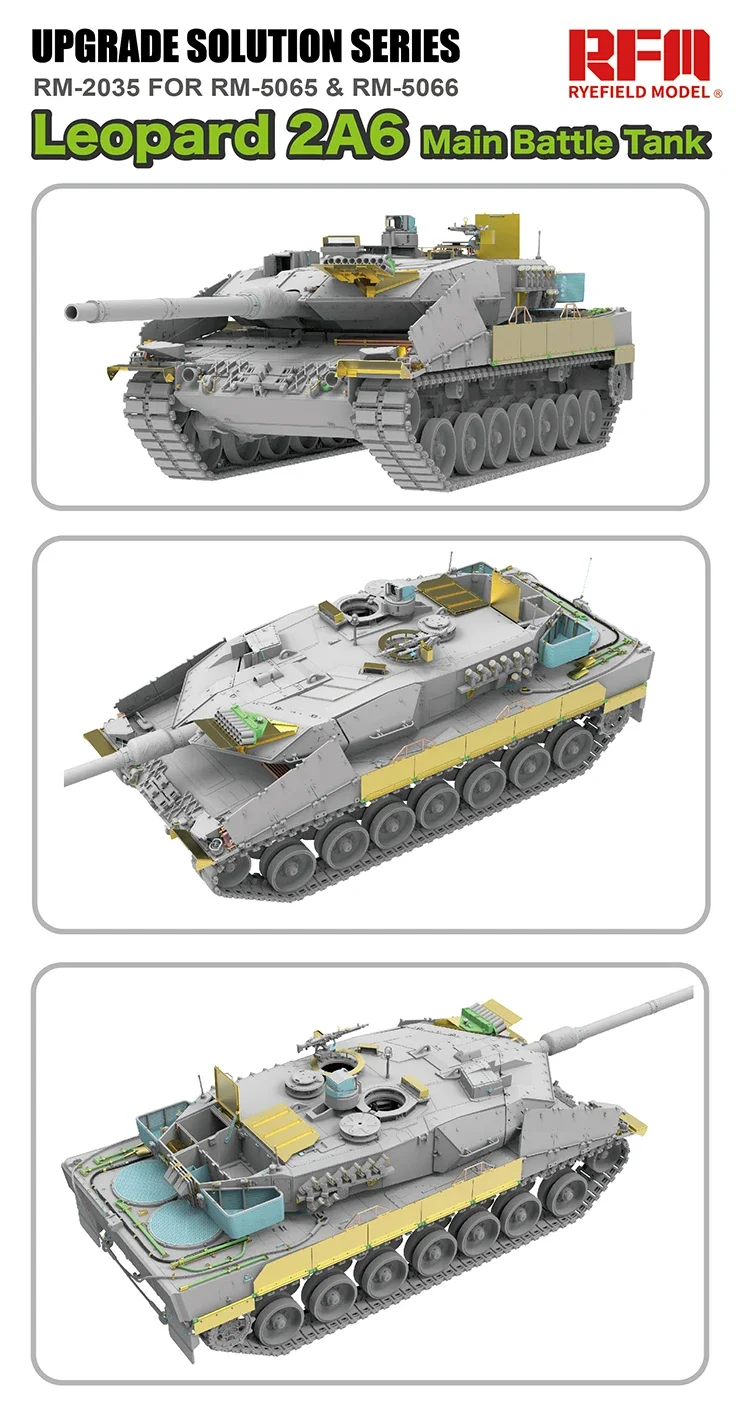 Ryefield Leopard 2A6 Model Upgrade, RM-2035, Upgrade com RM-5065, 5066