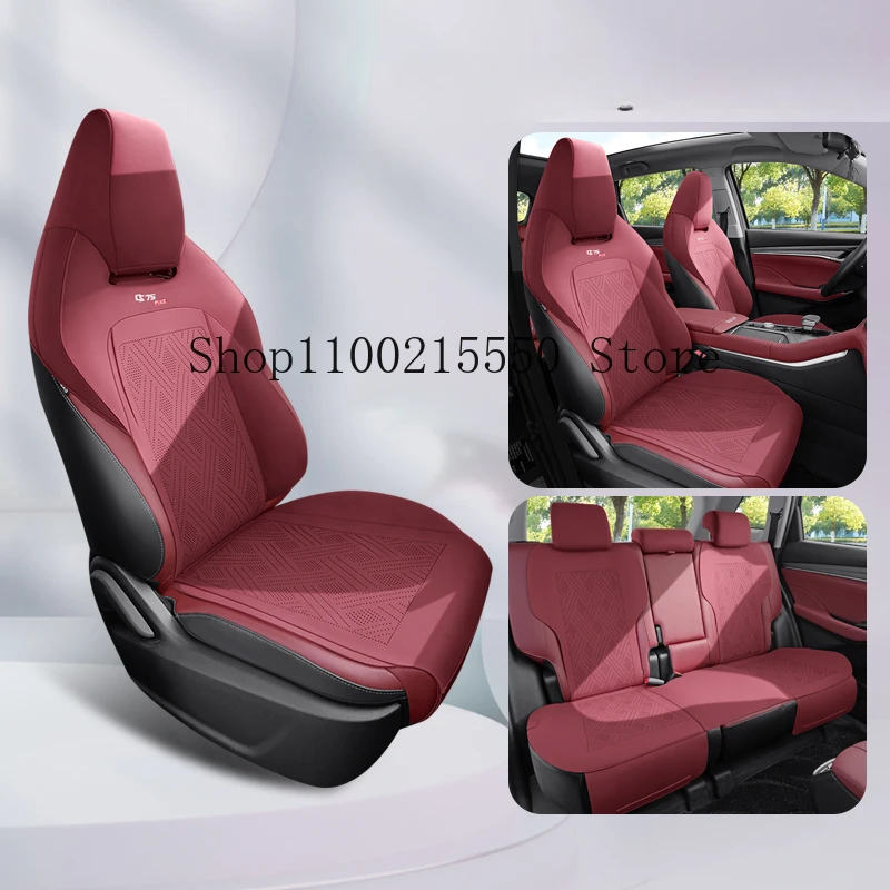 Custom Fit Car Accessories Suede Saddle Seat Cushion Pad Half Covered For Changan CS75 PLUS 2022-2023