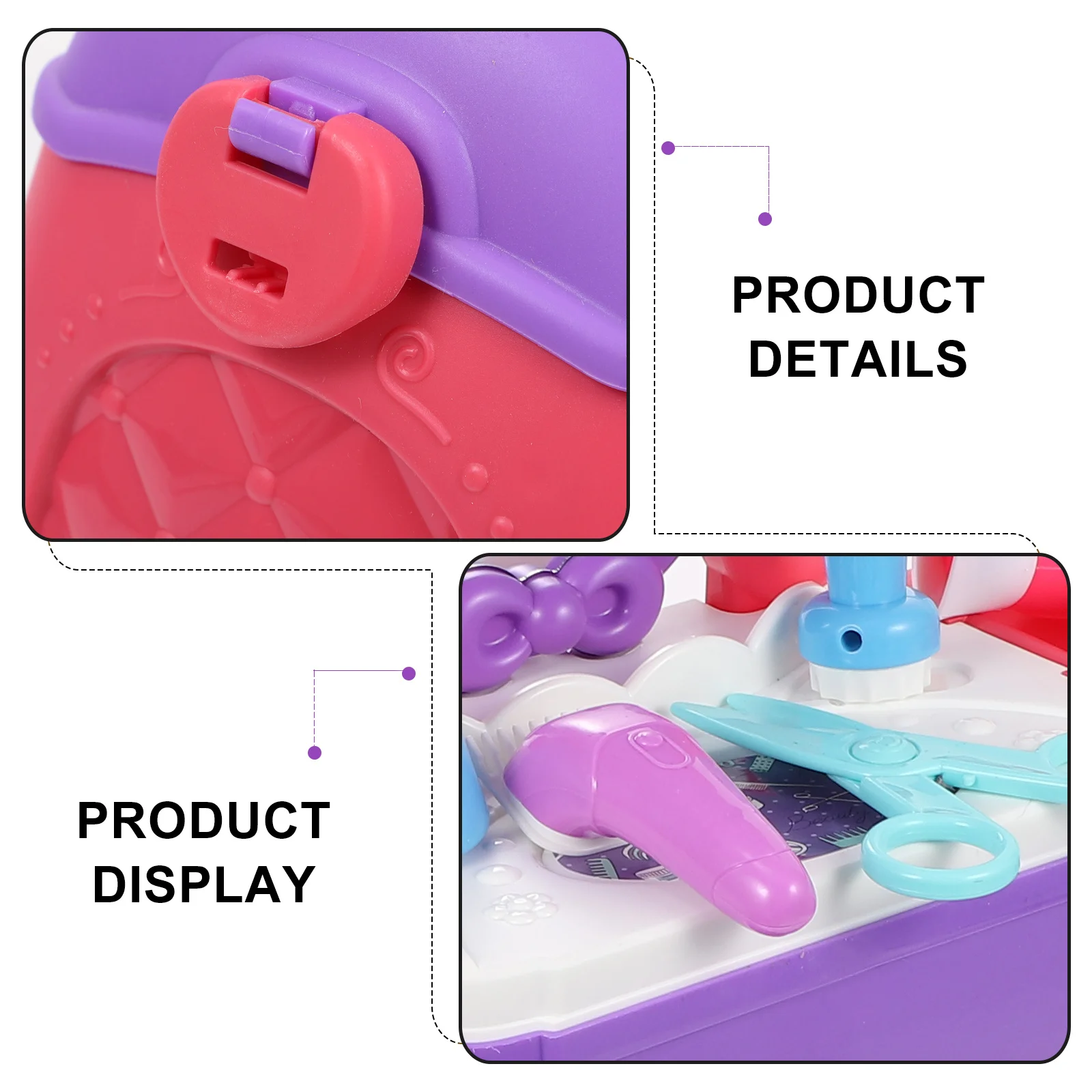 1 conjunto de simulação estilo de cabelo fingir conjunto crianças educação precoce criativo desenvolvimento cognitivo conjunto interativo educação precoce brinquedo