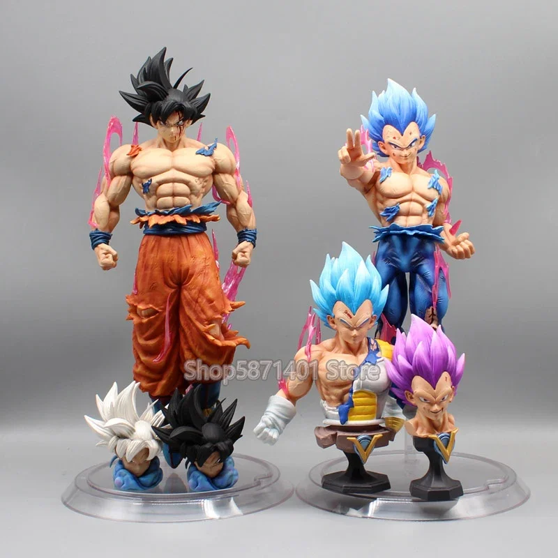 35cm Goku Anime Dragon Ball Figures Migatte No Gokui Son Goku Gods of Destruction Vegeta Action Figures PVC Model Toys Gifts