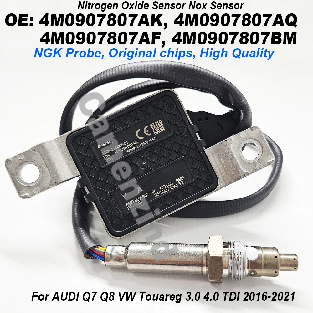 

NOx Sensor 4M0907807AF 4M0907807AK 4M0907807AQ 4M0907807BM 4M0907807R For VW AUDI Q7 4MB 4MG 3.0 TDI QUATTRO 2015-2019