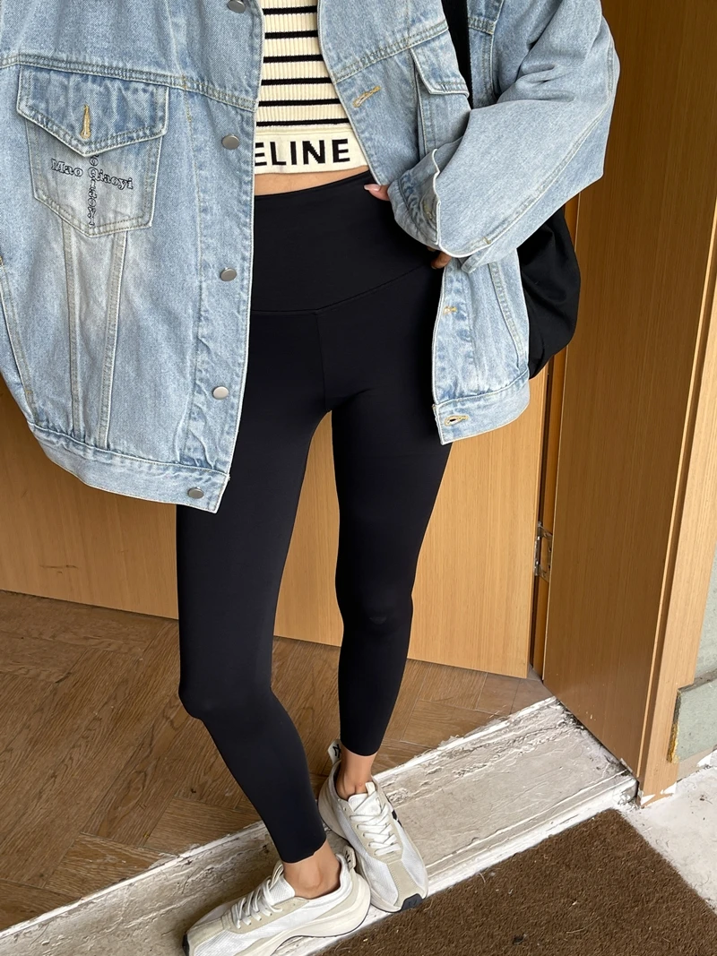 Calças de Yoga de Cintura Alta e Modeladoras para Mulheres, Roupas de Esporte para Primavera e Outono, Calças Sem Marcas