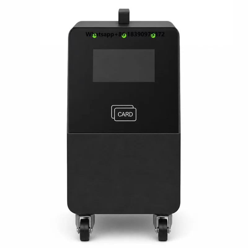 20kW Portable Movable DC Fast EV Charging Station With Wheels 7 Inch Color Touch Screen APP Control DC Charger  h003