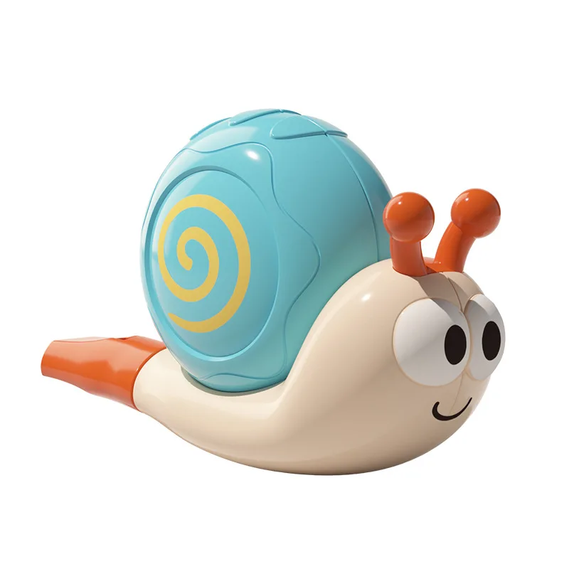 1pc caracol pássaro apito brinquedo, instrumento musical do bebê para a educação precoce, divertido dos desenhos animados assobiando presente para crianças, presente de natal