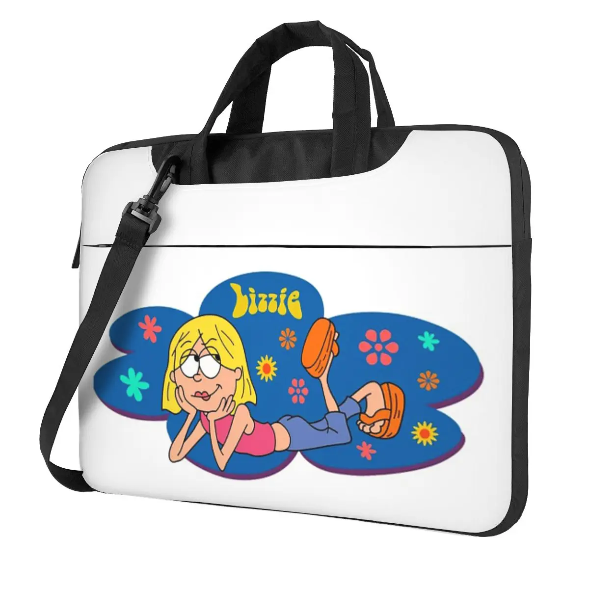 

Boy Comedy Girl Children 2000s Cartoon Crossbody Laptop Bag Case Computer Bag Resistant Protective Notebook Pouch for Macbook