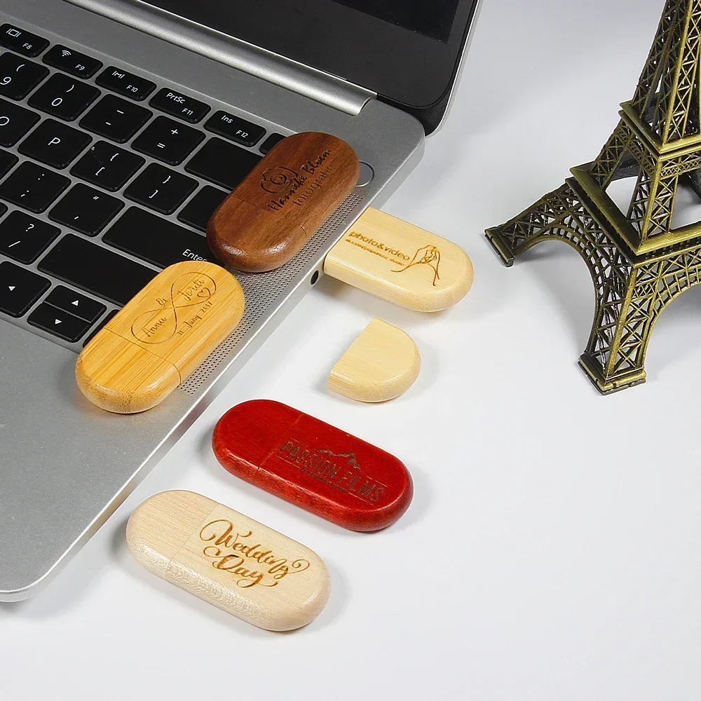 10 PCS LOT USB 3.0 Flash Drives 128GB Free Custom Logo Pen Drive 64GB Maple Wood Memoria Usb 32GB Box Creative Wedding Gift 16GB