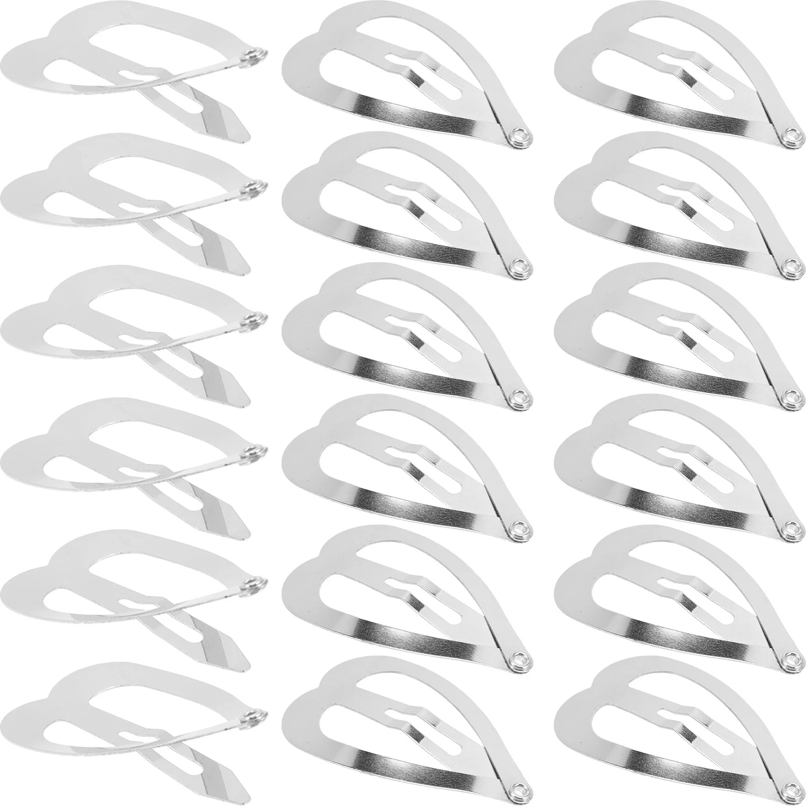 

100 pcs Heart Hair Clips 100 Pack Cute Heart Hairpins For Women Kawaii Snap Barrettes Thick Hair Accessories Wedding Party