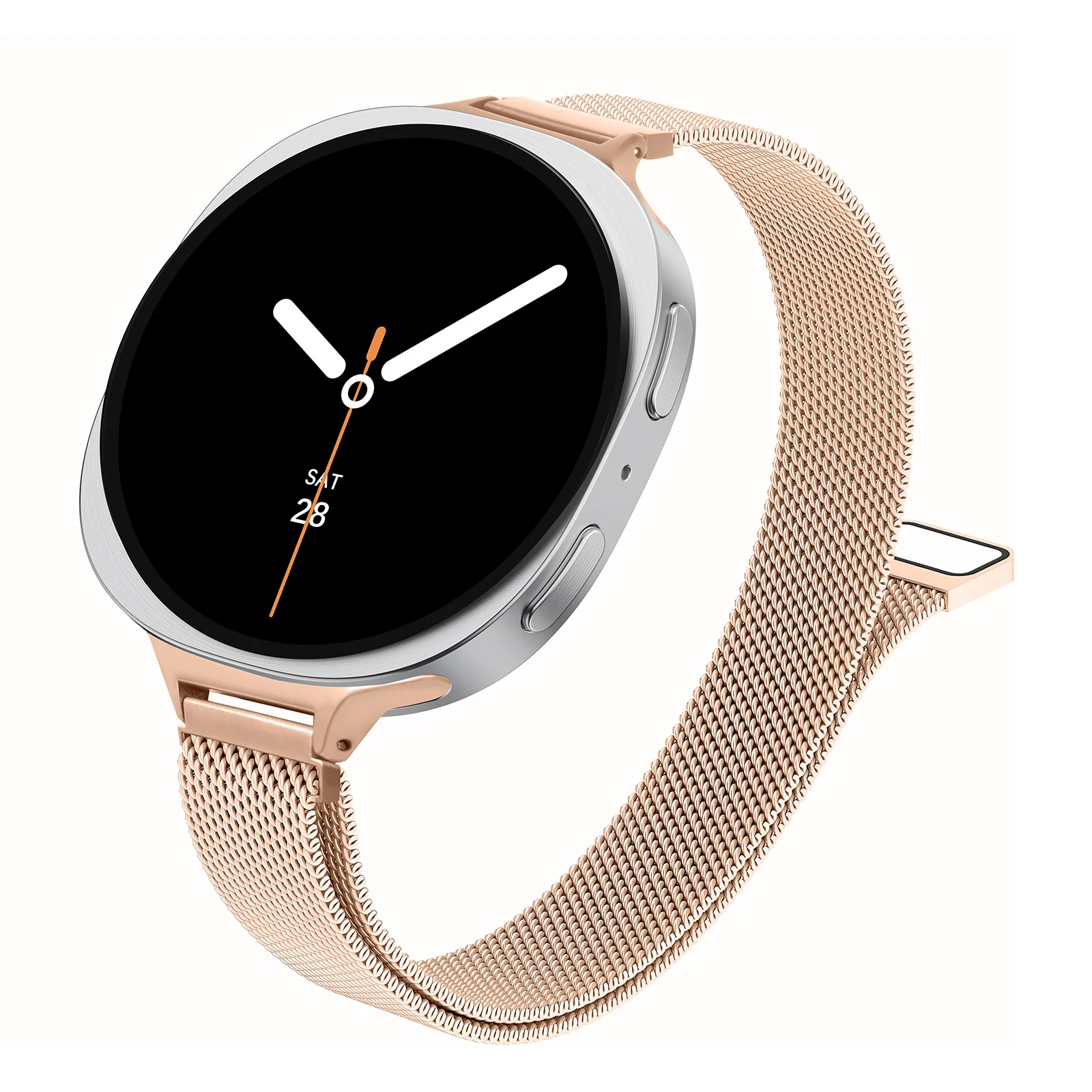 Pulseira Slim para Samsung Galaxy Watch 8 8 Classic 46mm 44mm 40mm Bracelete Magnético Milanesa Correa Pulseira Galaxy Watch 8
