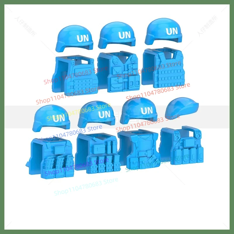 

Конструктор MOC: Миниатюрные аксессуары для кукол, бронежилет спецназа, легкая броня, сборные коллекционные украшения, праздничные подарки