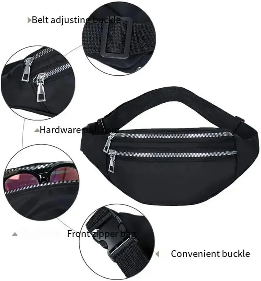 Picture 3: Women's Sports Waist Bag Waterproof e Phone Mens Large Capacity Diagonal Chest