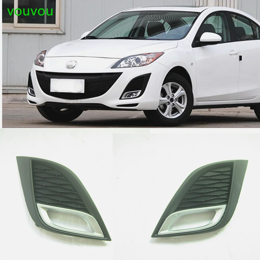 

Car accessories BBN2-50-C21 body parts front bumper grille fog lamp cover for Mazda 3 2008-2013 BL