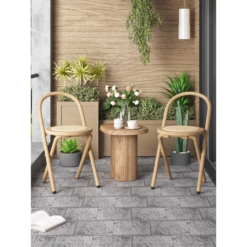 مسند الظهر Home Mazar Stool Wabi Wind Home Dining Chair