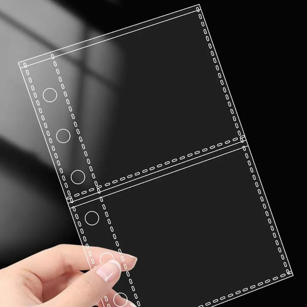 Inner Page Card Binder A7 Photocard Binder Sheets Transparent PP Acid Free Multiple Pockets Sleeve Photo Album Sleeves
