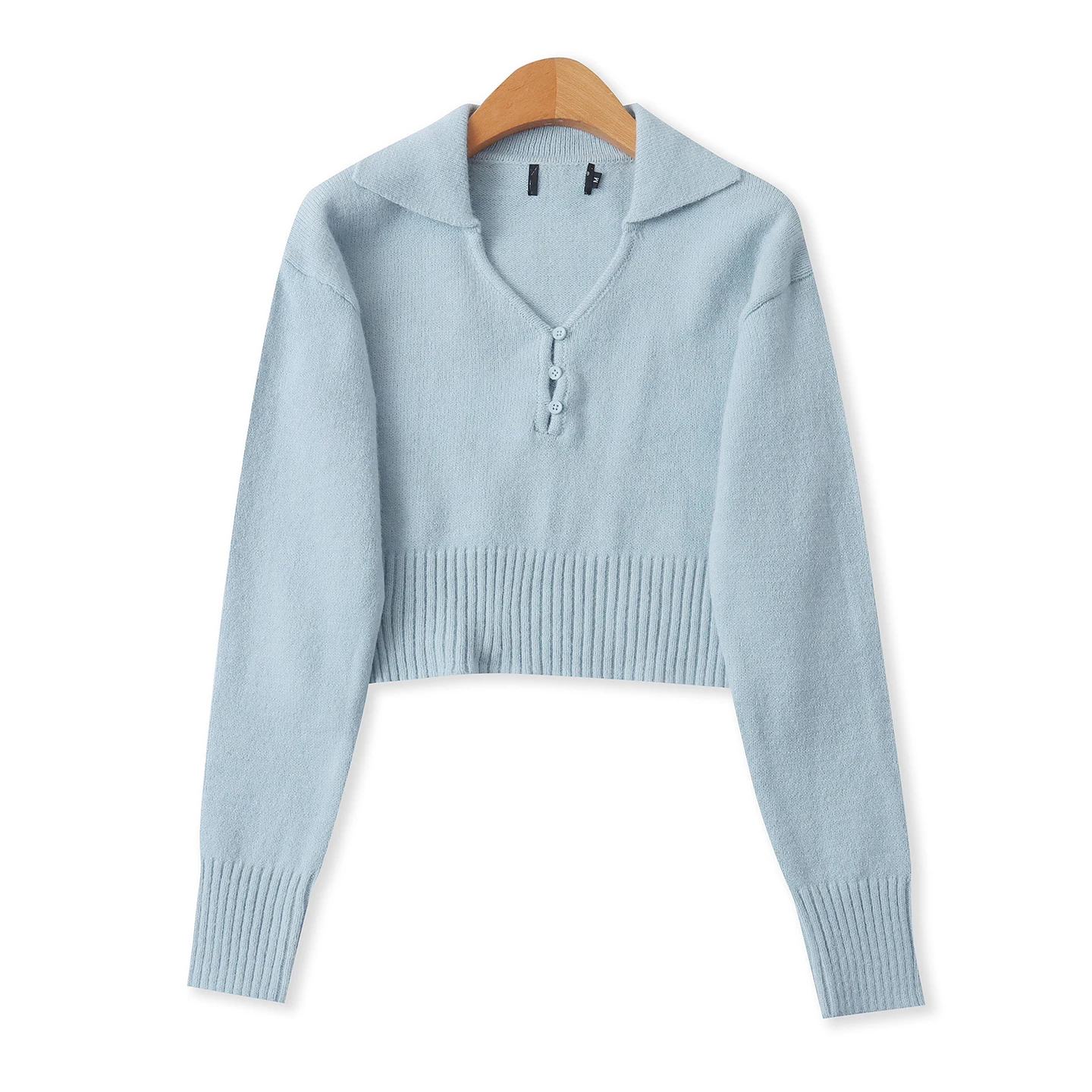 

Мягкий уютный свитер на пуговицах с длинными рукавами и V-образным вырезом, модный, омолаживающий, для весны и осени, женская одежда, комфортная посадка