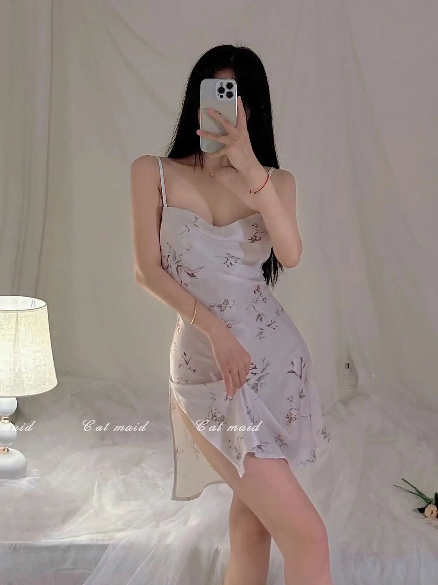 WOMENGAGA สีขาวชุดเสื้อหวานผู้หญิงเกาหลีเสื้อ 2023 ฤดูร้อนแม่บ้านฤดูใบไม้ผลิฤดูใบไม้ผลิฤดูร้อนภาษาฝรั่งเศสคําชุดดอกไม้ B8CB