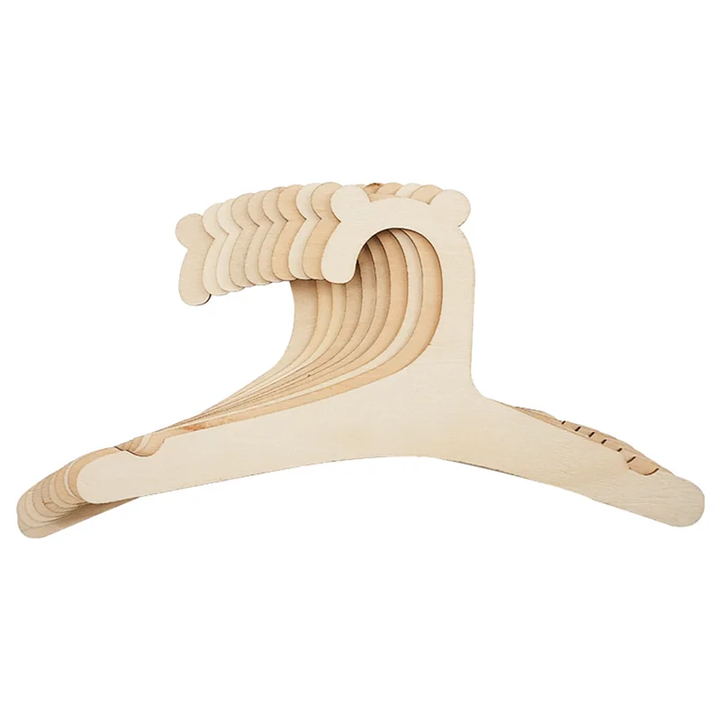 Perchero creativo para bebé, 10 piezas, colgador de ropa de madera para el hogar, habitación de princesa, decoración de guardería para niños