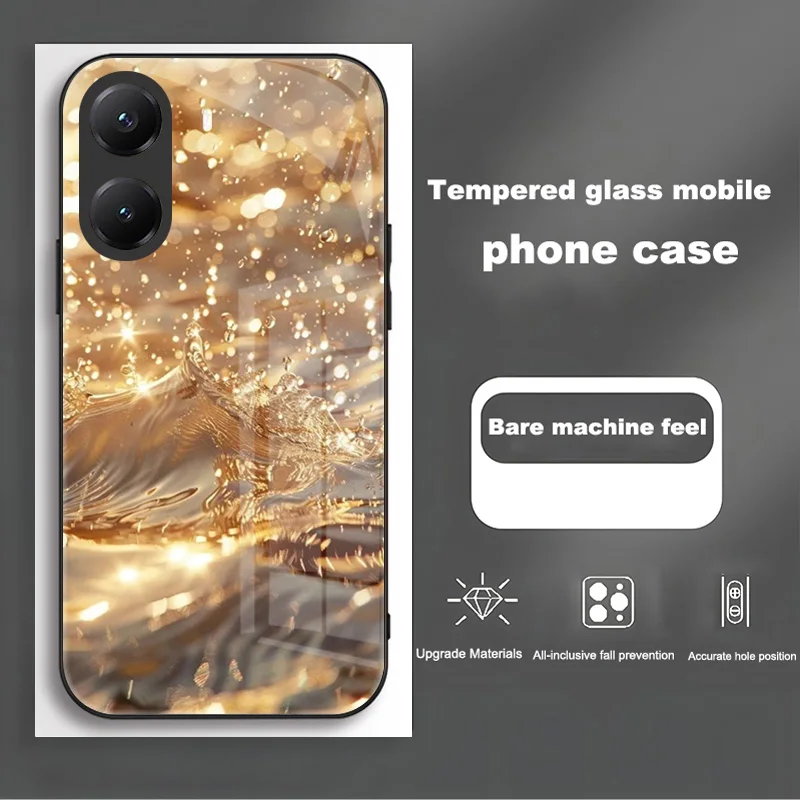 Luxury Tempered Glass Case For Poco X7 Pro PocoX6 F6 X5 Pro Case Hard PC Shockproof Protector Cover Poco X6 Pro Cartoon Capa view 6