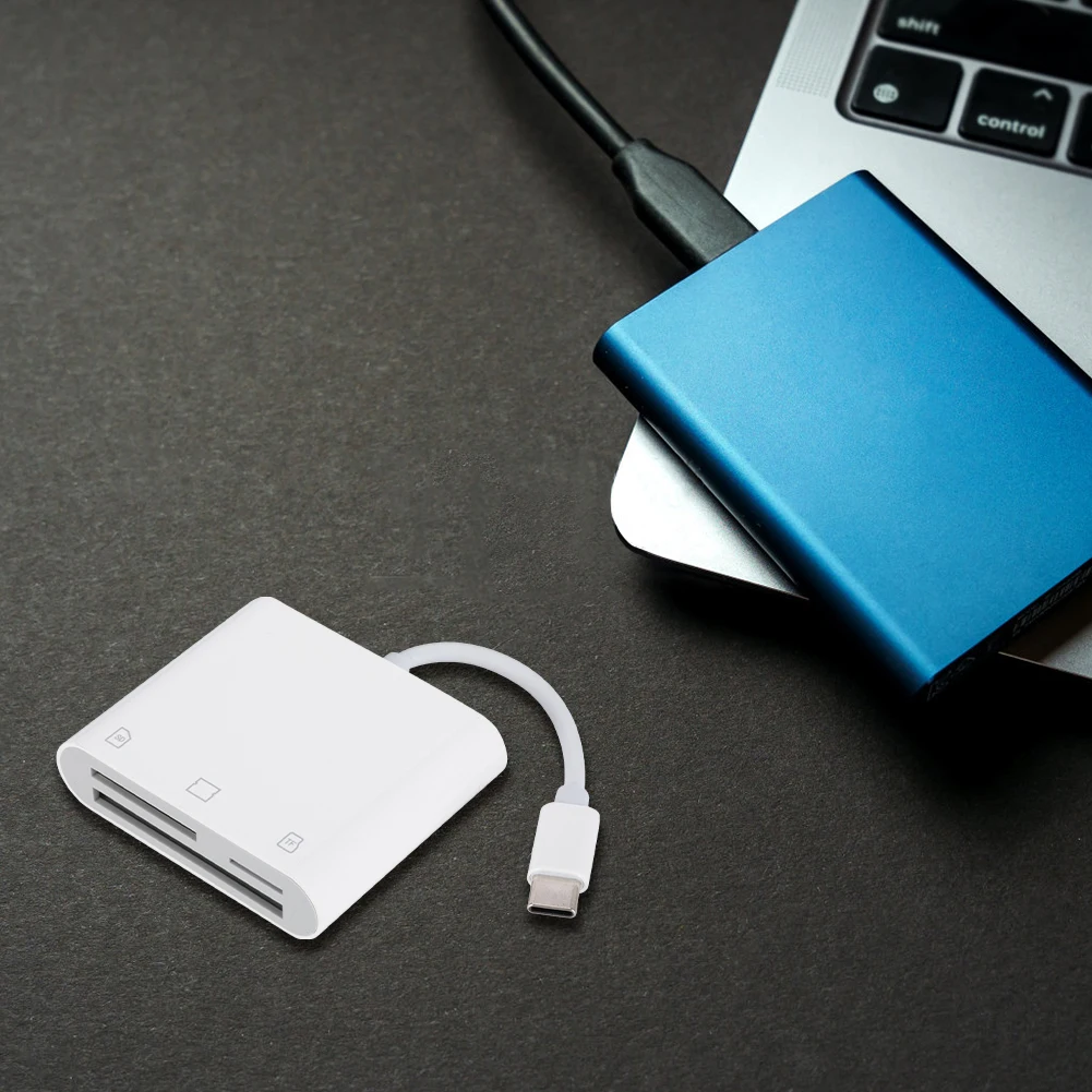 

3 in 1 Type-C To SD/TF/CF Memory Card Adapter SD Card Adapter Driver Free Memory Card Reader for iPad iPhone 15 MacBook Samsung